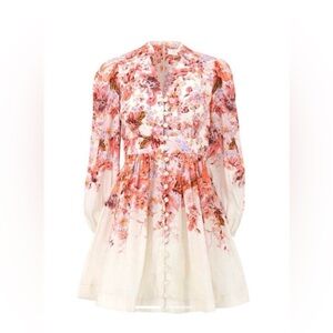 ZIMMERMANN Devi Plunge Mini Dress Size 1